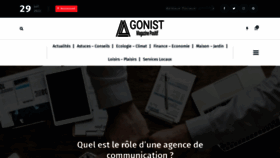 What Agonist.org website looked like in 2022 (2 years ago)
