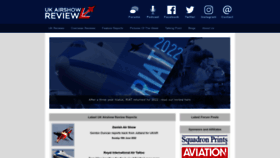 What Airshows.co.uk website looked like in 2022 (1 year ago)