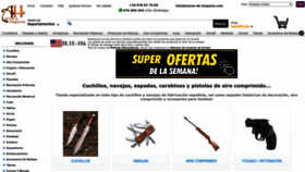 What Aceros-de-hispania.com website looked like in 2022 (1 year ago)