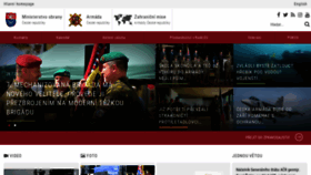 What Army.cz website looked like in 2022 (1 year ago)