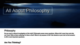 What Allaboutphilosophy.org website looked like in 2022 (1 year ago)