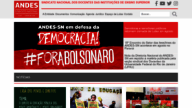 What Andes.org.br website looked like in 2022 (1 year ago)