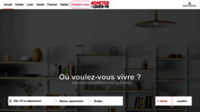 What Acheter-louer.fr website looked like in 2022 (1 year ago)