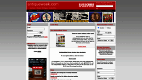 What Antiqueweek.com website looked like in 2022 (1 year ago)