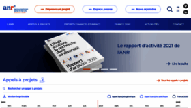 What Agence-nationale-recherche.fr website looked like in 2022 (1 year ago)