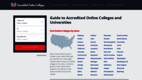 What Accreditedonlinecolleges.org website looked like in 2022 (1 year ago)