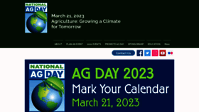 What Agday.org website looked like in 2022 (1 year ago)