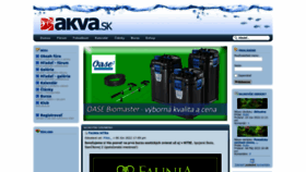 What Akva.sk website looked like in 2022 (1 year ago)