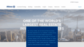 What Allianz-realestate.com website looked like in 2022 (1 year ago)