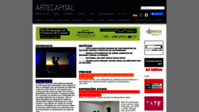 What Artecapital.net website looked like in 2022 (1 year ago)