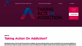 What Actiononaddiction.org.uk website looked like in 2022 (1 year ago)