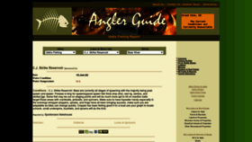 What Anglerguide.com website looked like in 2022 (1 year ago)