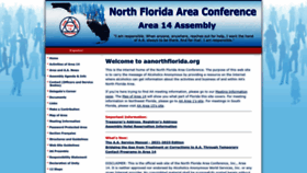 What Aanorthflorida.org website looked like in 2022 (1 year ago)