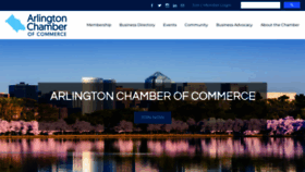 What Arlingtonchamber.org website looked like in 2022 (1 year ago)