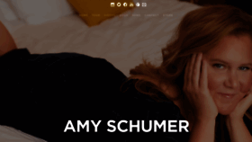 What Amyschumer.com website looked like in 2022 (1 year ago)