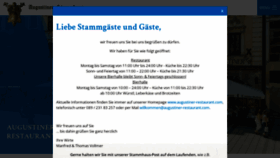What Augustiner-restaurant.com website looked like in 2022 (1 year ago)