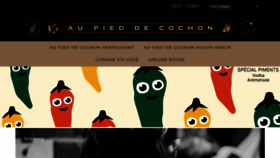 What Aupieddecochon.ca website looked like in 2022 (1 year ago)