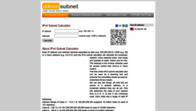 What Adminsubnet.net website looked like in 2022 (1 year ago)