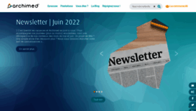 What Archimed.fr website looked like in 2022 (1 year ago)