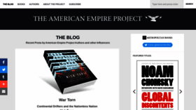 What Americanempireproject.com website looked like in 2022 (1 year ago)