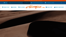 What Alamosa.org website looked like in 2022 (1 year ago)