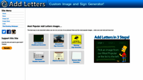 What Addletters.com website looked like in 2022 (1 year ago)
