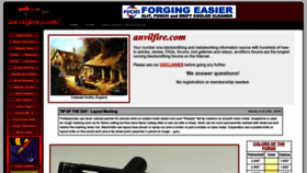 What Anvilfire.com website looked like in 2022 (1 year ago)