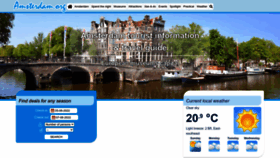 What Amsterdam.org website looked like in 2022 (1 year ago)