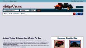 What Antiquecar.com website looked like in 2022 (1 year ago)