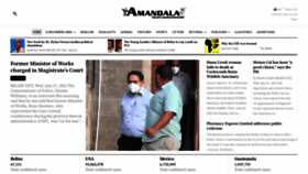 What Amandala.com.bz website looked like in 2022 (1 year ago)