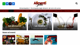 What Alimentipedia.it website looked like in 2022 (1 year ago)