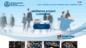 What Alcoholicos-anonimos.org website looked like in 2022 (1 year ago)