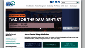What Aadsm.org website looked like in 2022 (1 year ago)