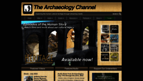What Archaeologychannel.org website looked like in 2022 (1 year ago)