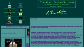 What Albert-einstein.org website looked like in 2022 (1 year ago)