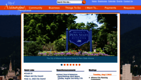 What Altoonapa.gov website looked like in 2022 (1 year ago)