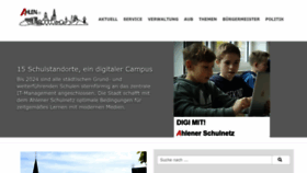 What Ahlen.de website looked like in 2022 (1 year ago)