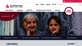What Alz.ch website looked like in 2022 (1 year ago)