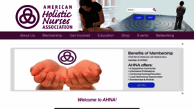 What Ahna.org website looked like in 2022 (1 year ago)