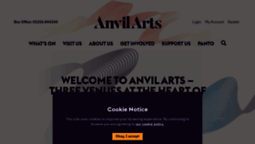 What Anvilarts.org.uk website looked like in 2022 (1 year ago)