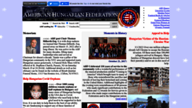 What Americanhungarianfederation.org website looked like in 2022 (1 year ago)