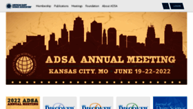 What Adsa.org website looked like in 2022 (1 year ago)