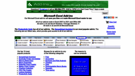 What Add-ins.com website looked like in 2022 (1 year ago)