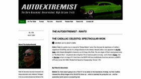 What Autoextremist.com website looked like in 2022 (1 year ago)