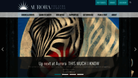 What Auroratheatre.org website looked like in 2022 (3 years ago)