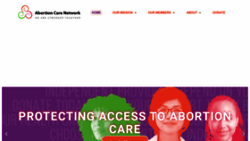 What Abortioncarenetwork.org website looked like in 2022 (1 year ago)