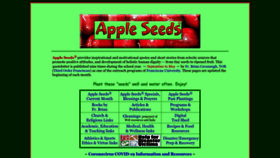 What Appleseeds.org website looked like in 2022 (1 year ago)