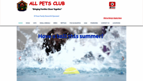 What Allpetsclub.com website looked like in 2022 (1 year ago)