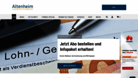 What Altenheim.net website looked like in 2022 (1 year ago)