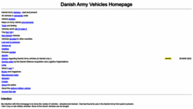 What Armyvehicles.dk website looked like in 2022 (1 year ago)